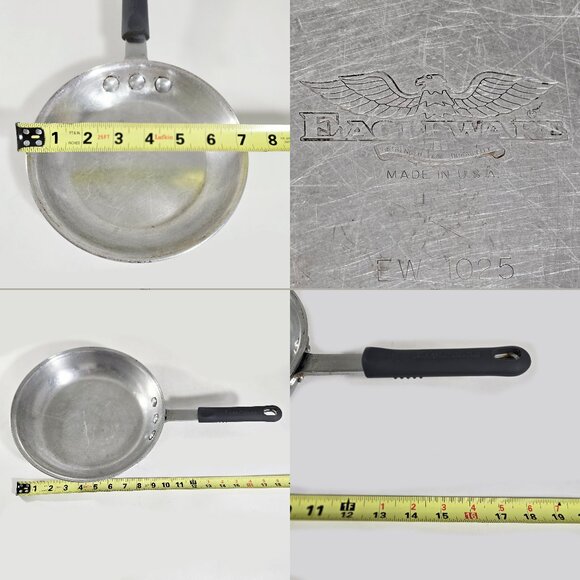 Eagleware 3 Professional Saute Chef Pans Silicone Handles Skillets 2- 10" 1-7.5" - Picture 9 of 9